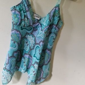 A. Byer Floral Sleeveless Top